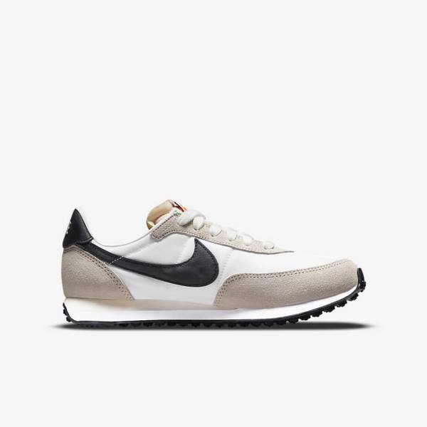 Nike Waffle Trainer 2 Older Otroci Superge Bela / Črna | NK678CAS