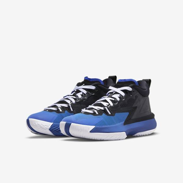 Nike Zion 1 Older Otroci Jordan Čevlji Kraljevsko Modra | NK254LVB