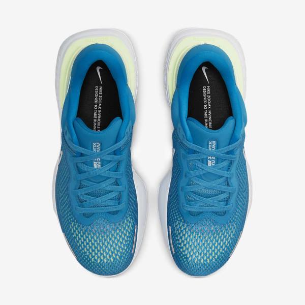 Nike ZoomX Invincible Run Flyknit Road Moški Tekaški Čevlji Modra / Svetloba Zelena / Siva / Bela | NK132SHV