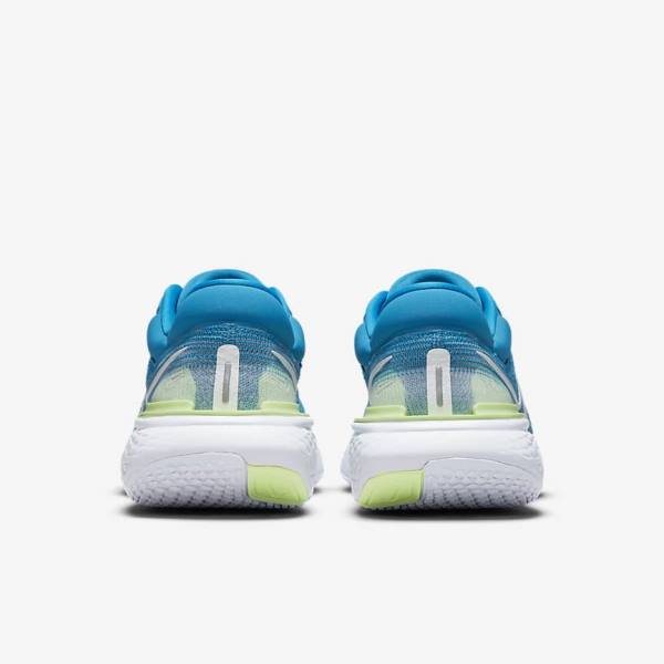 Nike ZoomX Invincible Run Flyknit Road Moški Tekaški Čevlji Modra / Svetloba Zelena / Siva / Bela | NK132SHV