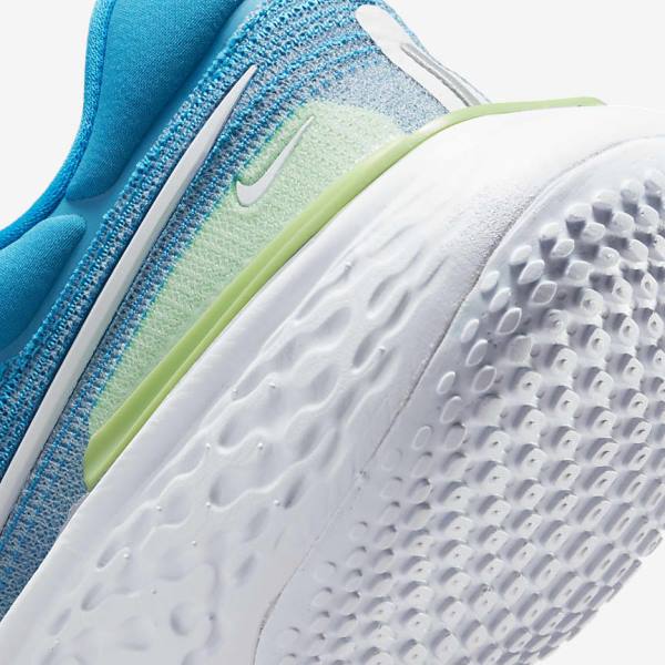 Nike ZoomX Invincible Run Flyknit Road Moški Tekaški Čevlji Modra / Svetloba Zelena / Siva / Bela | NK132SHV