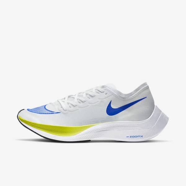 Nike ZoomX Vaporfly NEXT% Road Racing Ženske Tekaški Čevlji Bela / Črna / Modra | NK294JKO