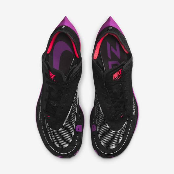 Nike ZoomX Vaporfly Next% 2 Road Racing Moški Tekaški Čevlji Črna / Vijolična / Siva / Rdeča | NK297IRY