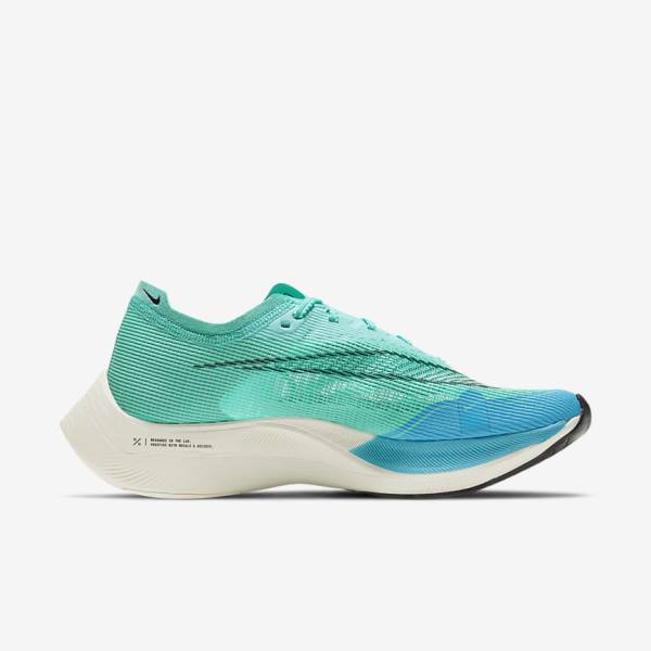 Nike ZoomX Vaporfly Next% 2 Road Racing Ženske Tekaški Čevlji Bela / Kovinski Srebrna / Črna | NK437JQV