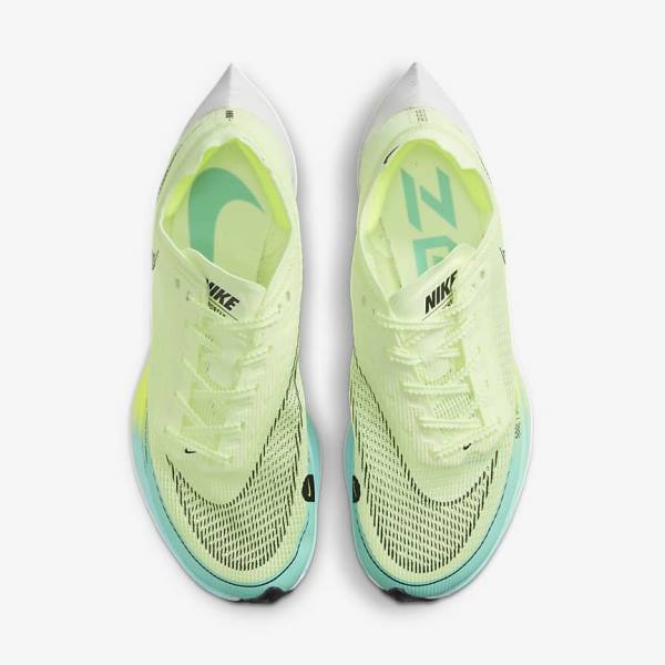 Nike ZoomX Vaporfly Next% 2 Road Racing Ženske Tekaški Čevlji Črna / Kovinski Zlato / Bela | NK714OTZ