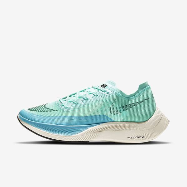 Nike ZoomX Vaporfly Next% 2 Road Racing Moški Tekaški Čevlji Bela / Kovinski Srebrna / Črna | NK743TQN