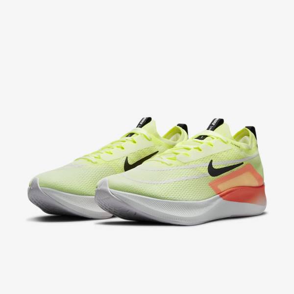 Nike Zoom Fly 4 Road Moški Tekaški Čevlji Črna / Temno Siva / Modra / Bela | NK902PZG