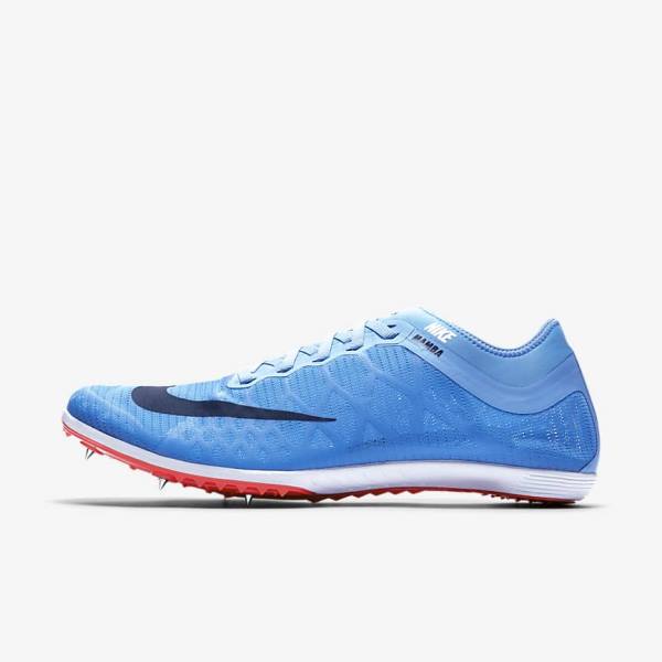 Nike Zoom Mamba 3 Unisex Distance Spike Moški Tekaški Čevlji Modra / Svetloba Rdeča / Modra | NK419GBU