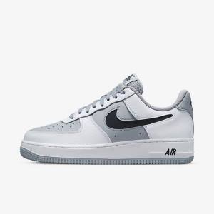 Nike Air Force 1 07 LV8 Moški Superge Bela / Siva / Črna | NK649QYB