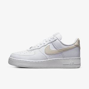 Nike Air Force 1 07 Next Nature Ženske Superge Bela / Kovinski Zlato / Svetloba Rjav | NK560ZBY