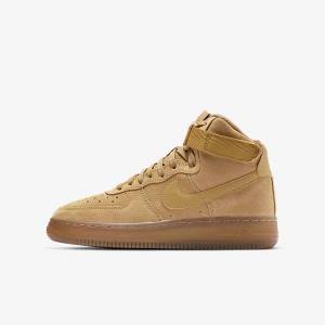 Nike Air Force 1 High LV8 3 Older Otroci Superge Rjav / Svetloba Rjav | NK453XRV