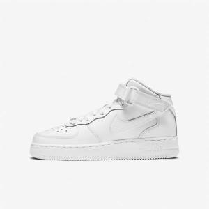 Nike Air Force 1 Mid LE Older Otroci Superge Bela | NK089IPJ