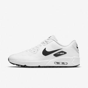 Nike Air Max 90 G Moški Čevlji Za Golf Bela / Črna | NK982OPG