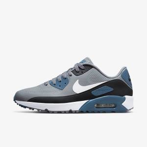 Nike Air Max 90 G Ženske Čevlji Za Golf Siva / Črna / Bela | NK826TAK