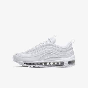 Nike Air Max 97 Older Otroci Superge Bela / Kovinski Srebrna / Bela | NK834CAZ