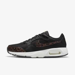 Nike Air Max SC Ženske Superge Črna / Kovinski Zlato / Rjav | NK189REV