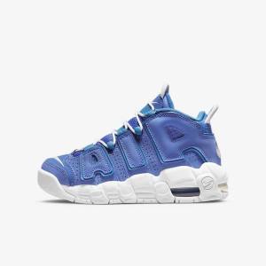 Nike Air More Uptempo Older Otroci Košarkaški Copati Modra / Bela | NK453PLV