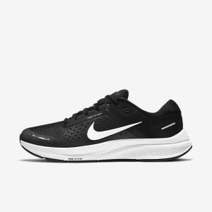 Nike Air Zoom Structure 23 Road Moški Tekaški Čevlji Črna / Temno Siva / Bela | NK981JMF