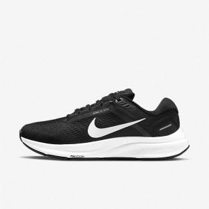 Nike Air Zoom Structure 24 Road Ženske Tekaški Čevlji Črna / Bela | NK293XGQ