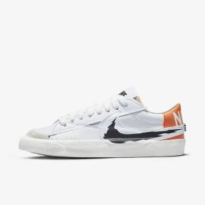 Nike Blazer Low 77 Jumbo Moški Superge Bela / Oranžna / Črna | NK872DPZ