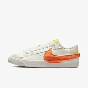 Nike Blazer Low 77 Jumbo Ženske Superge Zelena / Oranžna | NK436GSQ