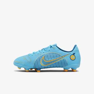 Nike Jr. Mercurial Vapor 14 Academy MG Older Multi-Ground Otroci Nogometni Čevlji Modra / Oranžna | NK263VHM