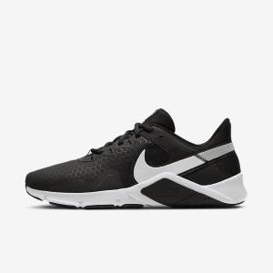 Nike Legend Essential 2 Moški Športni Copati Črna / Kovinski Srebrna / Bela | NK782SKM