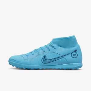 Nike Mercurial Superfly 8 Club TF Turf Moški Nogometni Čevlji Modra / Oranžna | NK482WCI