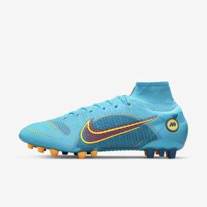 Nike Mercurial Superfly 8 Elite AG Artificial-Grasss Moški Nogometni Čevlji Modra / Oranžna | NK143QCH