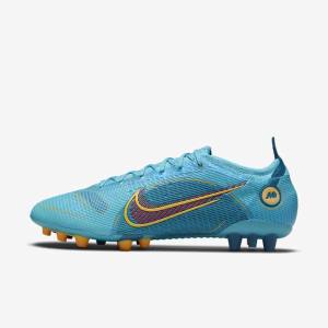 Nike Mercurial Vapor 14 Elite AG Artificial-Grounds Ženske Nogometni Čevlji Modra / Oranžna | NK683QZM