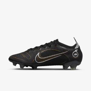 Nike Mercurial Vapor 14 Elite FG Firm-Grounds Moški Nogometni Čevlji Črna / Kovinski Srebrna / Siva / Kovinski Zlato | NK052HBI