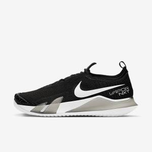 Nike NikeCourt React Vapor NXT Hard-Court Moški Tenis Copati Črna / Bela | NK812DJQ