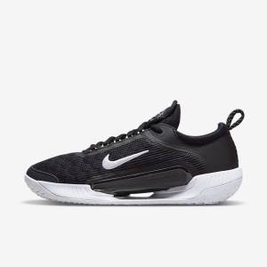 Nike NikeCourt Zoom NXT Hard Court Moški Tenis Copati Črna / Bela | NK956YDG