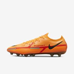 Nike Phantom GT2 Elite AG-Pro Artificial-Grass Moški Nogometni Čevlji Oranžna / Svetloba Rdeča / Črna | NK519ZQR