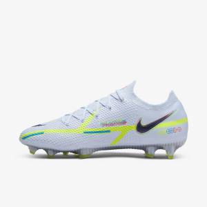 Nike Phantom GT2 Elite FG Firm-Ground Ženske Nogometni Čevlji Siva / Svetloba Modra | NK895LXZ