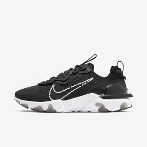 Nike React Vision Moški Superge Črna / Bela | NK690ECX