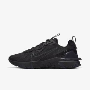 Nike React Vision Moški Superge Črna / Temno Siva | NK043OVU