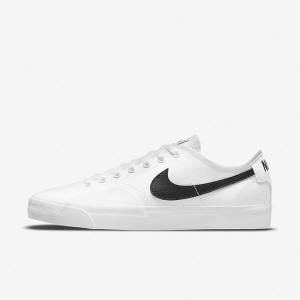 Nike SB BLZR Court Ženske Skate Čevlji Bela / Črna / Črna | NK089CHU