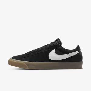 Nike SB Zoom Blazer Low Pro GT Ženske Skate Čevlji Črna / Bela | NK816WDC