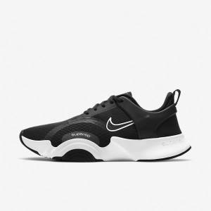 Nike SuperRep Go 2 Moški Športni Copati Črna / Temno Siva / Modra / Bela | NK753PKW