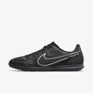 Nike Tiempo Legend 9 Club IC Indoor-Court Ženske Nogometni Čevlji Črna / Temno Siva | NK504EVZ