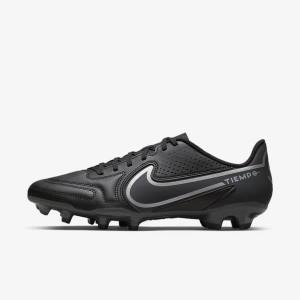 Nike Tiempo Legend 9 Club MG Multi-Ground Moški Nogometni Čevlji Črna / Temno Siva | NK107OZM