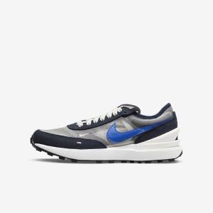 Nike Waffle One Older Otroci Pohodni Čevlji Obszidián Kraljevsko Modra | NK105VUR