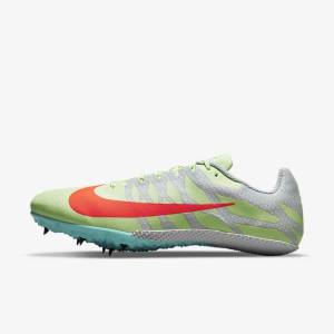 Nike Zoom Rival S 9 Athletics Sprinting Spikes Ženske Tekaški Čevlji Turkizna / Oranžna | NK843NRA